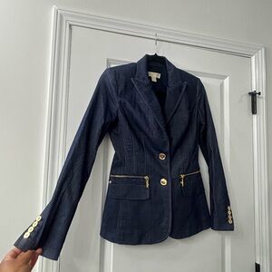 Women Michael Kors size 2 denim blazer